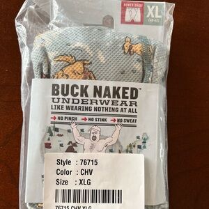 Brand new Buck naked brand boxer briefs with dog decor XL
